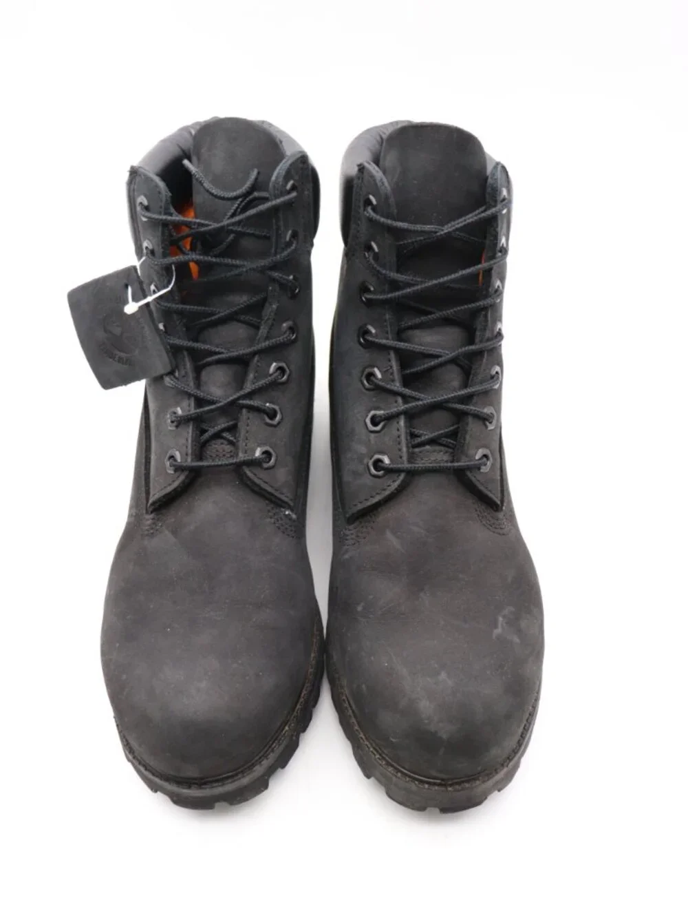 Timberland Premium 6-inch Men's Size 10 M Waterproof Black Nubuck Boots Lace Up